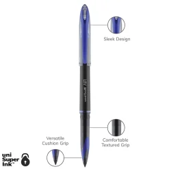 Pens|uni-ball uni AIR Porous Point Pens, Medium Point, 0.7mm, Blue Ink, 12/Pack (1927701)