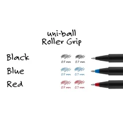 Pens|Uni Deluxe Rollerball Pen,Fine Point, Blue Ink, Dozen (60053)