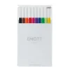 Pens|Uni EMOTT Fine Line Marker Pens, Fine Point, 0.4mm, Assorted Inks, 10/Pack (24836)