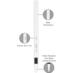 Pens|Uni EMOTT Fine Line Marker Pens, Fine Point, 0.4mm, Assorted Inks, 10/Pack (24836)