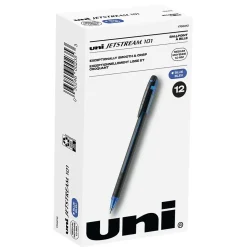 Pens|uni-ball uni Jetstream 101 Ballpoint Pen, Medium Point, 1.0mm, Blue Ink, Dozen (1768012)
