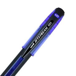 Pens|uni-ball uni Jetstream 101 Ballpoint Pen, Medium Point, 1.0mm, Blue Ink, Dozen (1768012)