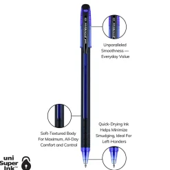 Pens|uni-ball uni Jetstream 101 Ballpoint Pen, Medium Point, 1.0mm, Blue Ink, Dozen (1768012)
