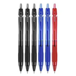 Pens|uni-ball uni Jetstream Elements Ballpoint Pens, Medium Point, 1.0mm, Assorted Ink, 6/Pack (70149)