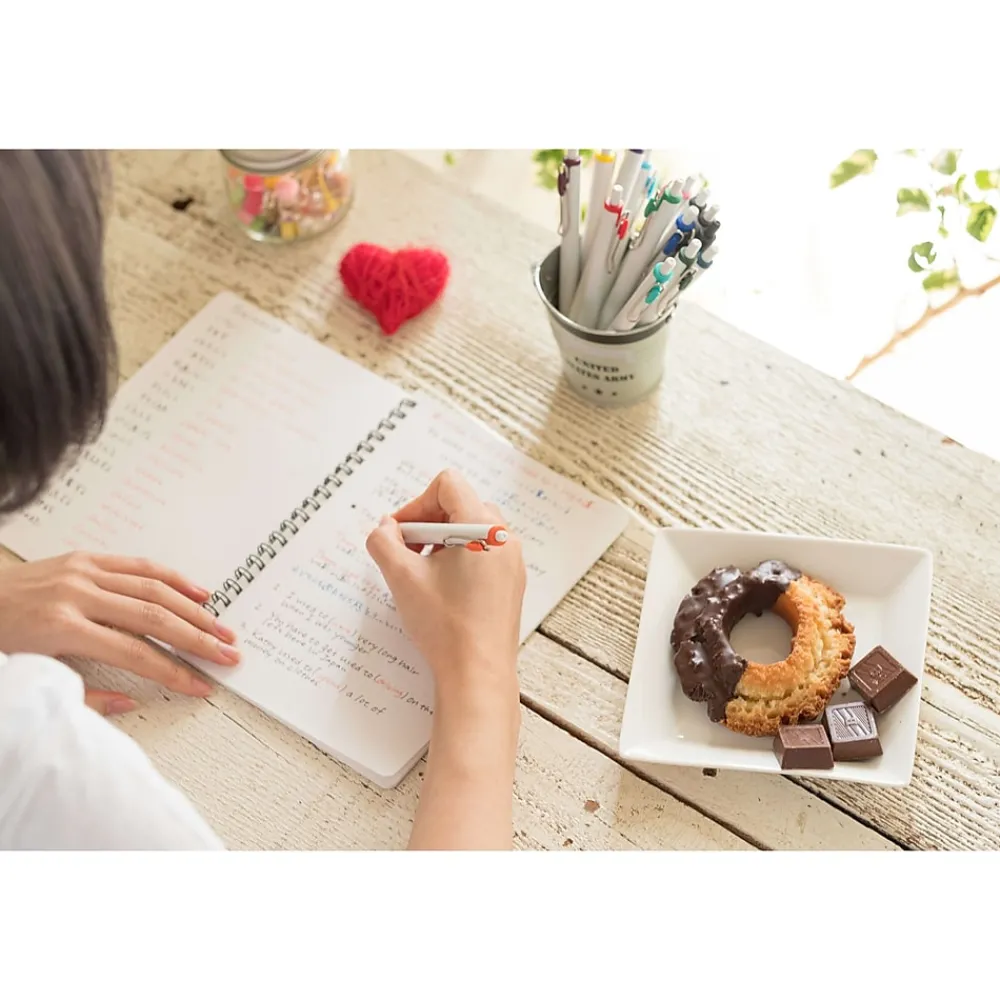 Pens|uni-ball uni one Retractable Gel Pens, Medium Point, 0.7mm, Blue Ink, Dozen (70363)