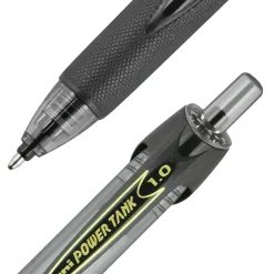 Pens|uni-ball uni Power Tank RT Ballpoint Pens, Medium Point, 1.0mm, Black Ink, 12/Pack (42070)