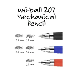Pencils|uni-ball 207 Mechanical Pencil, 0.7mm, #2 Medium Lead, 2/Pack (90181)