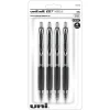Pens|uni-ball uniball 207 Needle Retractable Gel Pens, Medium Point, 0.7mm, Black Ink, 4/Pack (1738430)