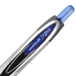 Pens|uni-ball uniball 207 Needle Retractable Gel Pens, Medium Point, 0.7mm, Blue Ink, Dozen (1736098)
