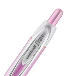 Pens|uni-ball uniball 207 Pink Ribbon Retractable Gel Pens, Medium Point, 0.7mm, Black Ink, Dozen (1745267)