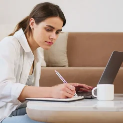 Pens|uni-ball uniball 207 Pink Ribbon Retractable Gel Pens, Medium Point, 0.7mm, Black Ink, Dozen (1745267)