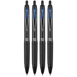 Pens|uni-ball uniball 207 Plus+ Retractable Gel Pens, Medium Point, 0.7mm, Blue Ink, 4/Pack (70457)