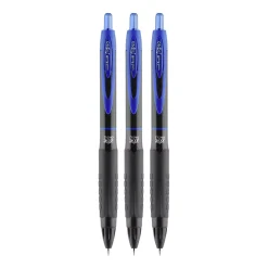 Pens|uni-ball uniball 307 Retractable Gel Pens, Medium Point, 0.7mm, Blue Ink, 3/Pack (1927593)