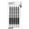 Pens|uni-ball uniball 207 Retractable Gel Pens, Medium Point, 0.7mm, Black Ink, 5/Pack (1960239)