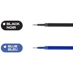 Pens|uni-ball uniball 207 Retractable Gel Pen Refills, Medium Point, 0.7mm, Black Ink, 2/Pack (70207PP)