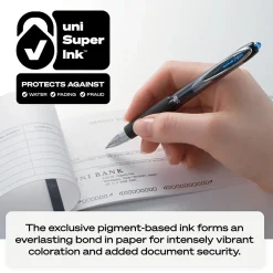 Pens|uni-ball 207 Signo RT Retractable Gel Pens, Medium Point, 0.7mm, Black Ink, 4/Pack (33960)