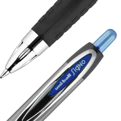 Pens|uni-ball 207 Signo RT Retractable Gel Pens, Medium Point, 0.7mm, Blue Ink, 4/Pack (45532PP)