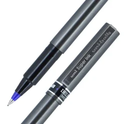 Pens|uni-ball Deluxe Rollerball Pens, Micro Point, Blue Ink, 12/Pack (60027)