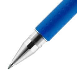Pens|uni-ball uniball Gel Grip Gel Pens, Medium Point, 0.7mm, Blue Ink, 12/Pack (65451)