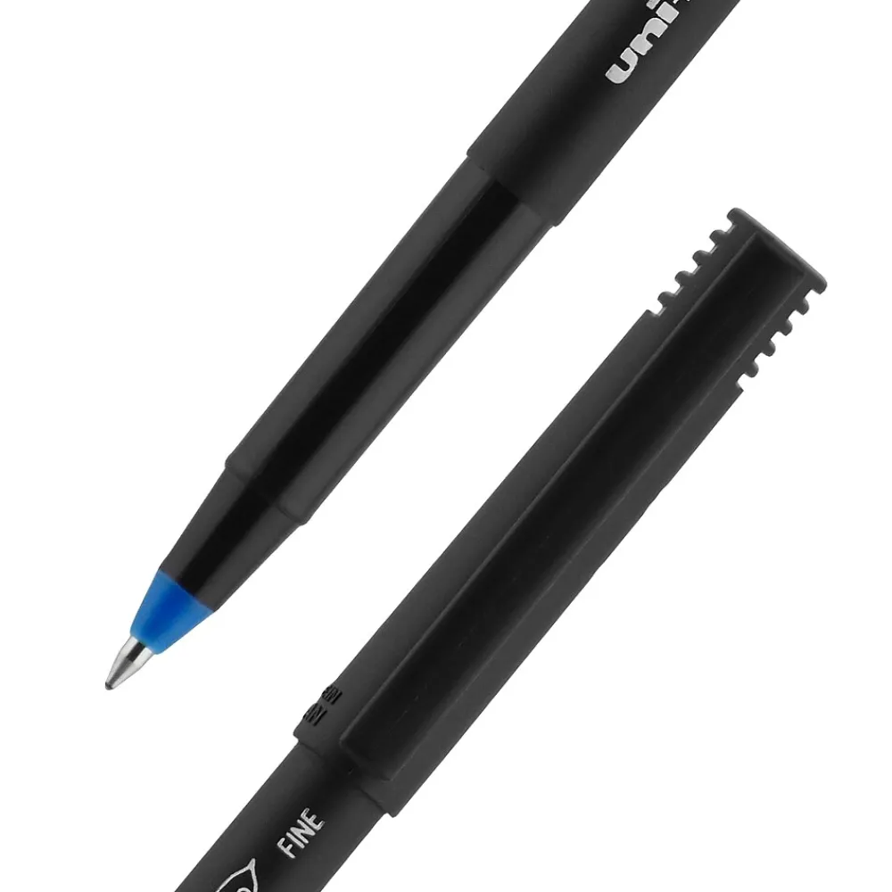 Pens|uni-ball uniball Onyx Rollerball Pens, Fine Point, 0.7mm, Blue Ink, 72/Box (2013568)