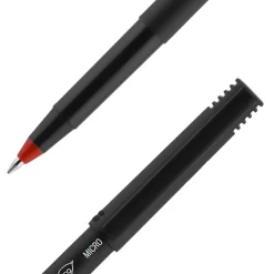 Pens|Uni ball Onyx Rollerball Pen, Micro Point, 0.5mm, Red Ink, Dozen (60042)