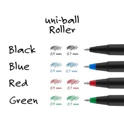 Pens|Uni ball Roller Pen, Micro Point, 0.5mm, Green Ink, Dozen (60154)