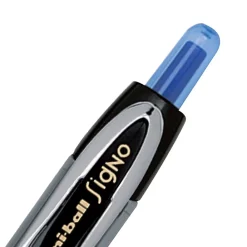 Pens|uni-ball Signo 207 Retractable Gel Pen, Fine Point, Black Ink, 5/Pack (1960240)