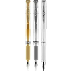 Pens|uni-ball uniball Signo Gel Impact Pens, Bold Point, 1.0mm, Assorted Ink, 3/Pack (1919997)