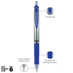 Pens|uni-ball uniball Signo RT Gel Pens, Medium Point, 0.7mm, Blue Ink, Dozen (65941)