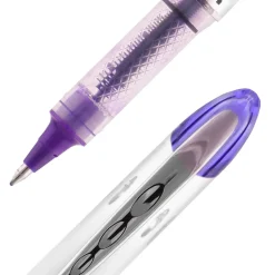 Pens|uni-ball uniball Vision Elite Rollerball Pens, Bold Point, 0.8mm, Purple Ink (69025)