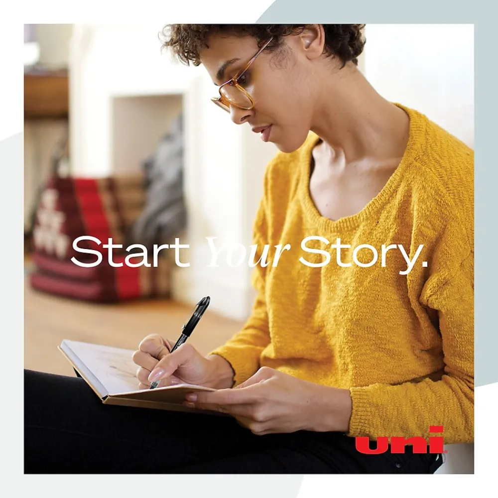 Pens|uni-ball Vision Elite Rollerball Pens, Micro Point, Assorted Colors Ink, 8 Pack (58092)