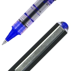 Pens|uni-ball uniball Vision Rollerball Pen, Micro Point, 0.5mm, Blue Ink, Dozen (60108)