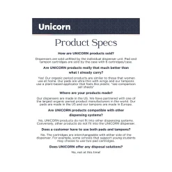 Unicorn Acrylic Wall-Mounted Bathroom Dispenser, Clear (TOP-08500)