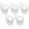Defender ES Plastic, 5-Liter Capacity Bucket, White, 5/Box (JPWP515T38)<Unimed Clearance