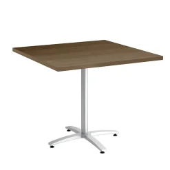 Conference Room Tables*Union & Scale ™ Multipurpose 36" Square Pinnacle Laminate Seated Height Silver Base Table (54832)
