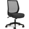 Office Chairs*Union & Scale ™ Essentials™ Armless Ergonomic Fabric Swivel Task Chair, Black (UN59378)