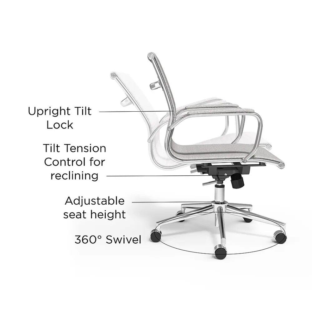 Office Chairs*Union & Scale ™ Everell Ergonomic Fabric Manager Chair, Heather Gray (53279)