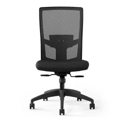 Office Chairs*Union & Scale ™ Workplace2.0™ 500 Series Armless Fabric Task Chair, Black, (52257)