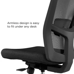 Office Chairs*Union & Scale ™ Workplace2.0™ 500 Series Armless Fabric Task Chair, Black, (52257)