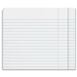 Composition Notebooks|Universal Composition Book, Wide Rule, 7 1/2 X 9 3/4, White, 100 Sheets, 6/pack