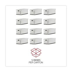 File Storage|Universal Corrugated File Box with Lift Off Lid, 12/Carton (UNV95220)