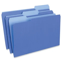 File Folders|Universal File Folder, Legal Size, Blue, 100/Box (UNV15301)