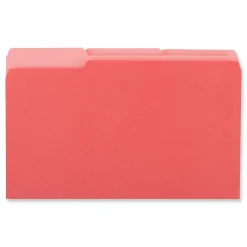 File Folders|Universal File Folder, Legal Size, Red, 100/Box (UNV15303)