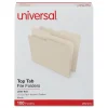 File Folders|Universal File Folder, Letter Size, Manila, 100/Box (UNV12112)