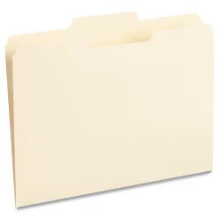 File Folders|Universal File Folder, Letter Size, Manila, 100/Box (UNV12122)