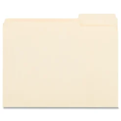 File Folders|Universal File Folder, Letter Size, Manila, 100/Box (UNV12123)