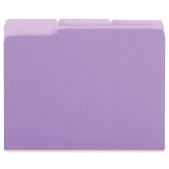 File Folders|Universal File Folder, Letter Size, Violet, 100/Box (UNV12305)