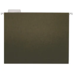 Hanging File Folders|Universal Hanging File Folders, Letter Size, Standard Green, 25/Box (UNV14115)