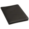 Leather-Look Pad Folio Leather Padfolio, Black (UNV32660)<Universal Best