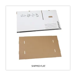 File Storage|Universal Medium Duty Corrugated File Box with Lift Off Lid, Legal Size, White, 12/Carton (UNV95221)